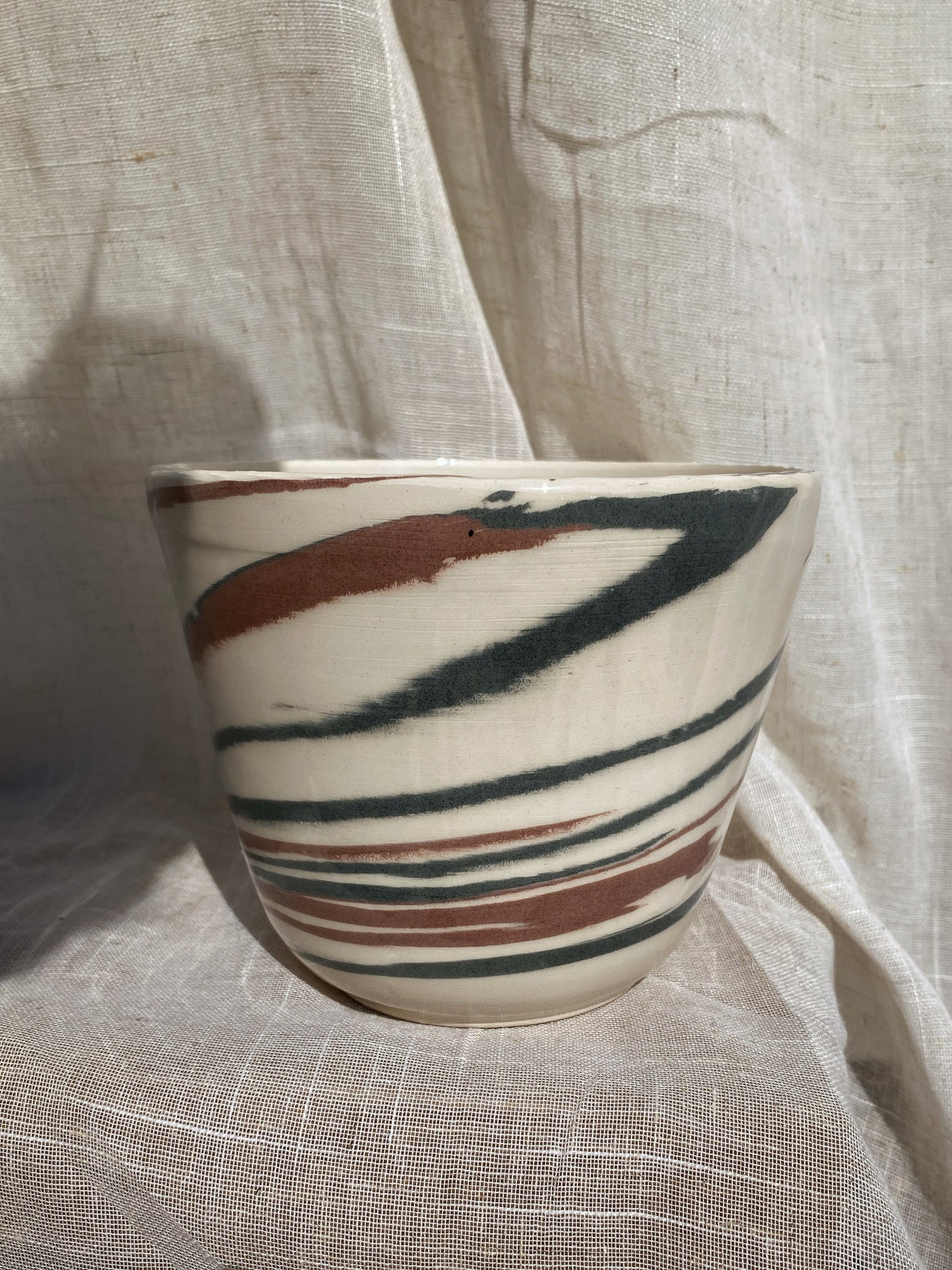 Marbled Plant Pot