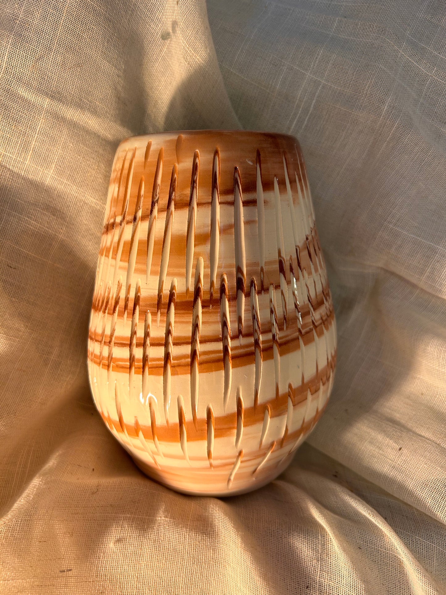 Textured Marble Vase