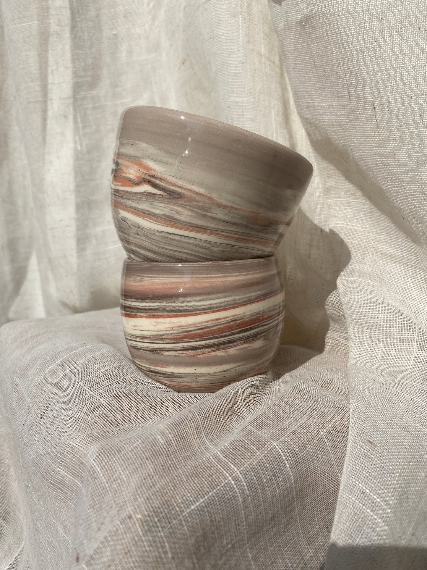 Marbled Flat White Cup