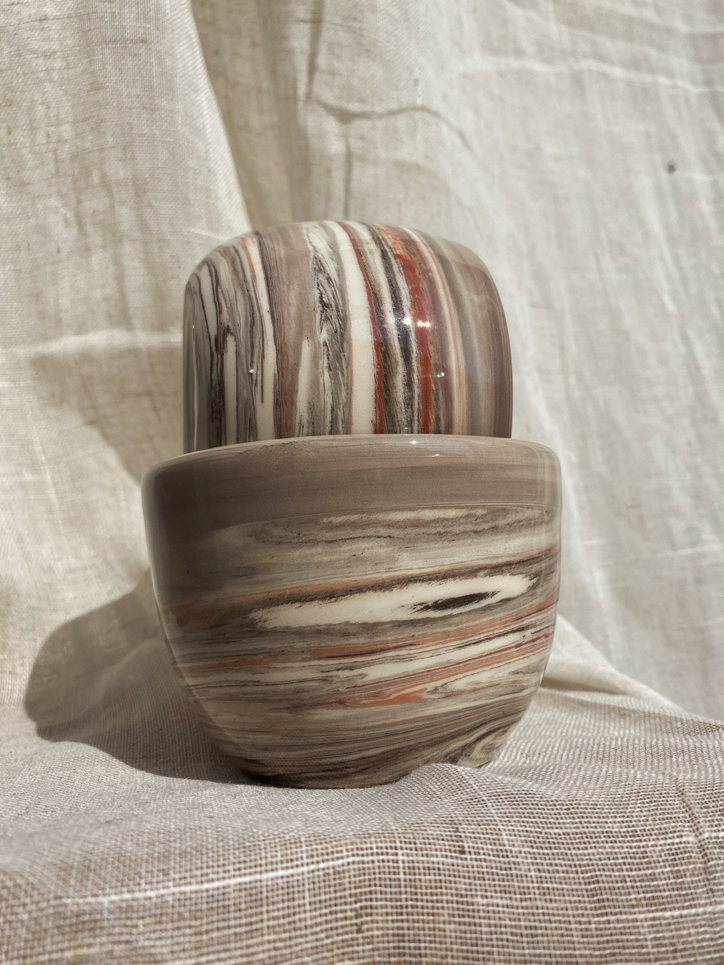 Marbled Flat White Cup