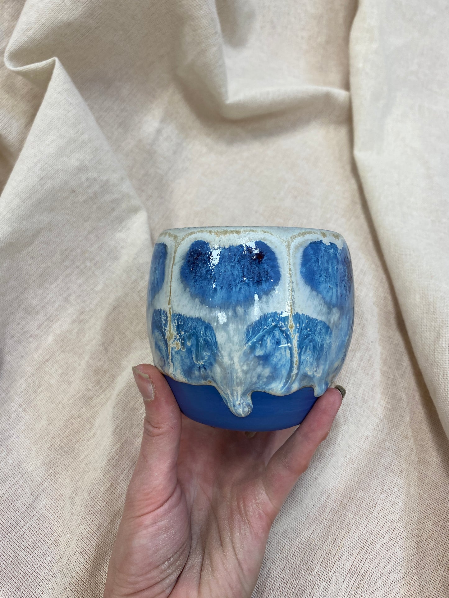Saphire Blue Porcelain Cup