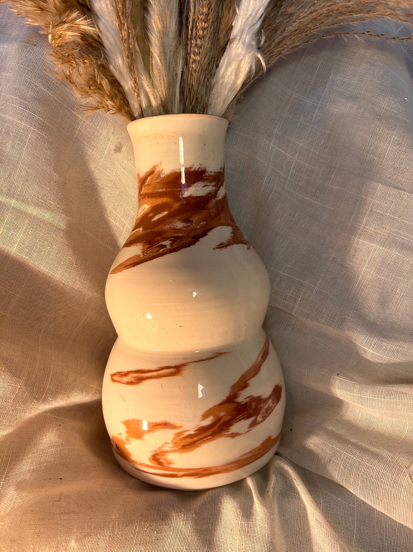 Marbled Bubble Vase