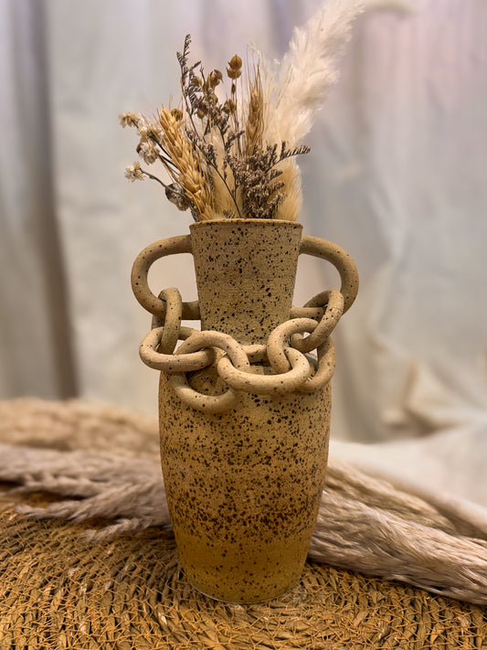 Burnt Speckle - Chain Vase