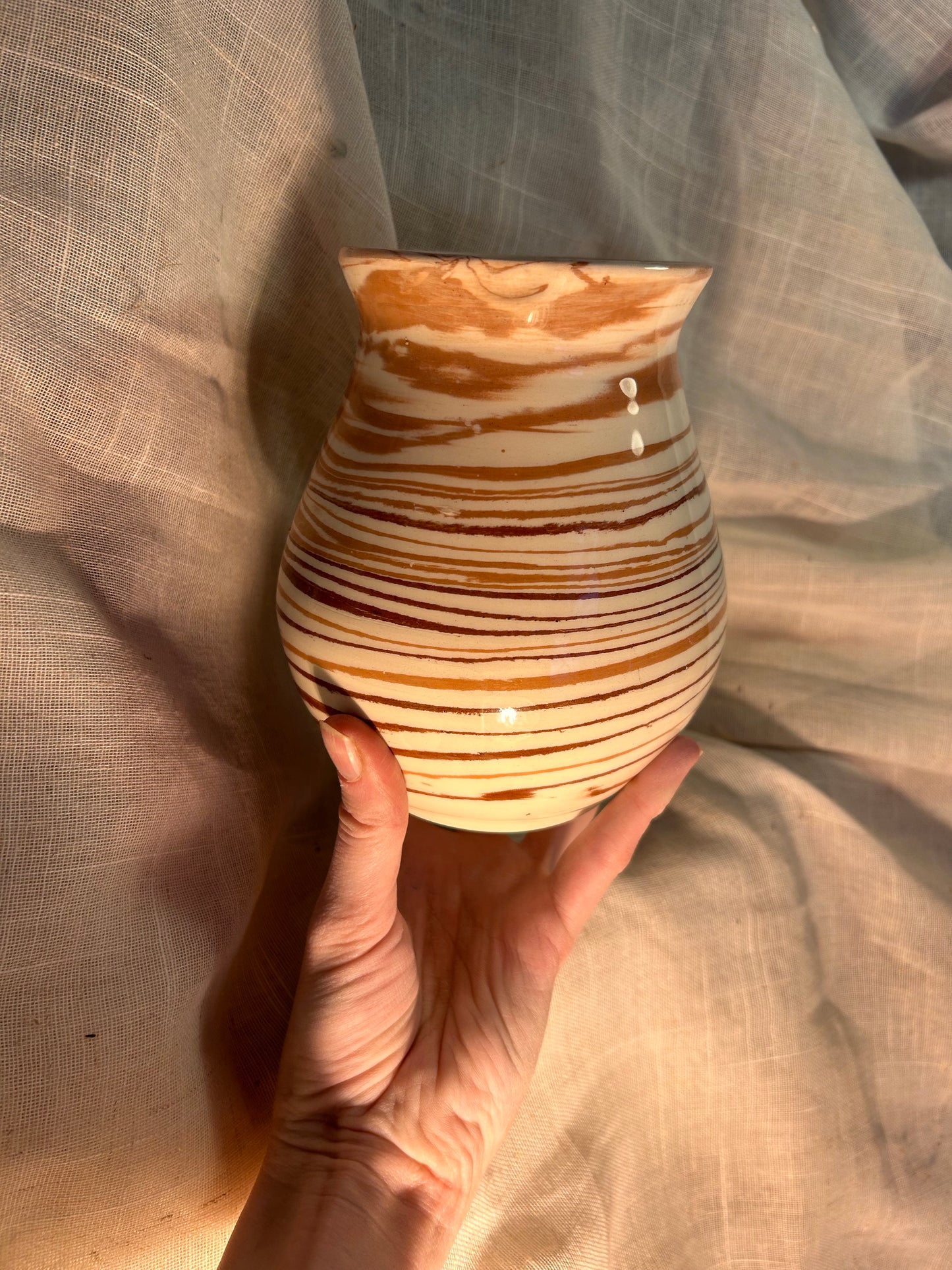 Saturn Marbled Vase