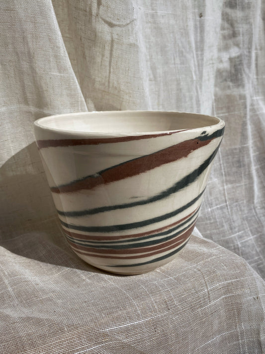 Marbled Plant Pot