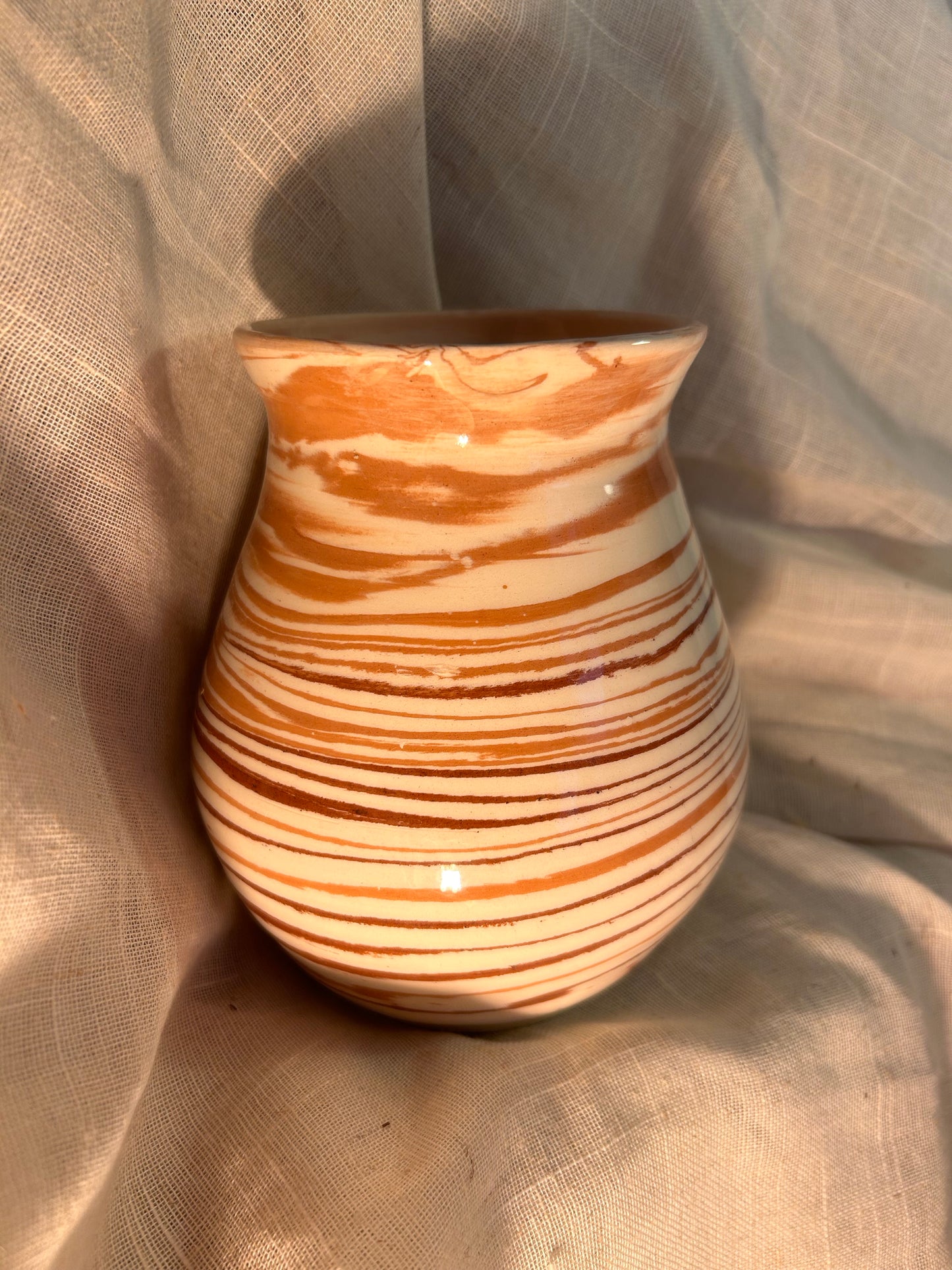 Saturn Marbled Vase